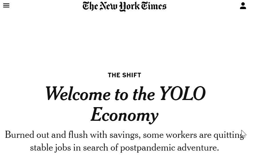 YOLO Economy